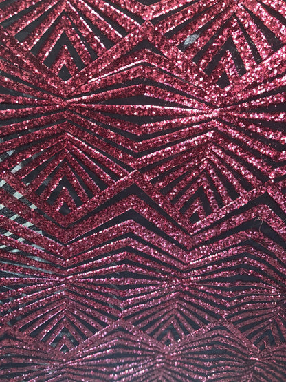 Jennifer mini glitz sequins on stretch power mesh base 2way stretch 58/60" Sold by the YD. Ships worldwide from Los Ángeles California USA.