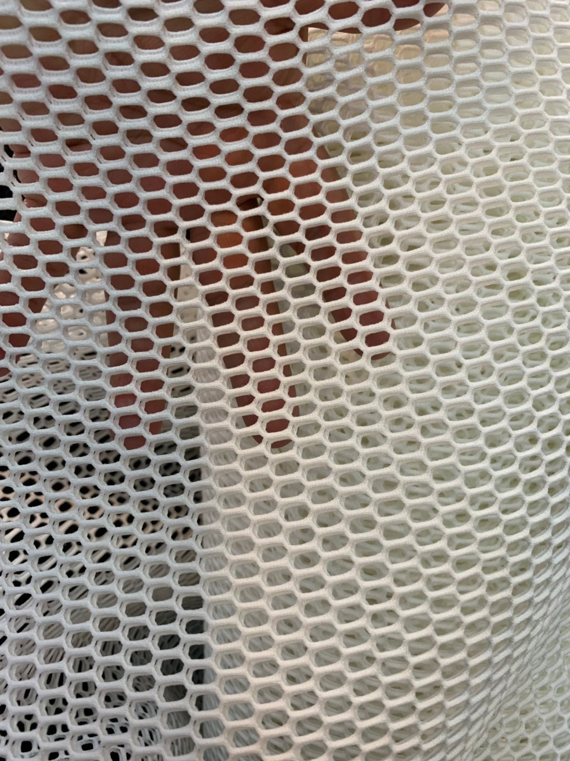Heavy sport mesh with big holes 2way stretch 58/60" Sold by the YD. Ships worldwide from Los Angeles California USA.