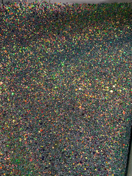 New Iridescent cristal glitter heavy vinyl non stretch 58/60" Sold by the YD. Ships worldwide from Los Angeles California USA.