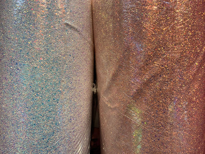 New Iridescent cristal glitter heavy vinyl non stretch 58/60" Sold by the YD. Ships worldwide from Los Angeles California USA.