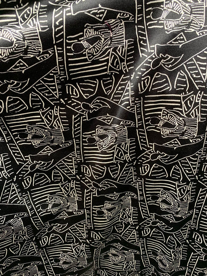 Jumbo spandex print heavy spandex 4way stretch 48/50" Sold by the YD. Ships worldwide from Los Angeles California USA.
