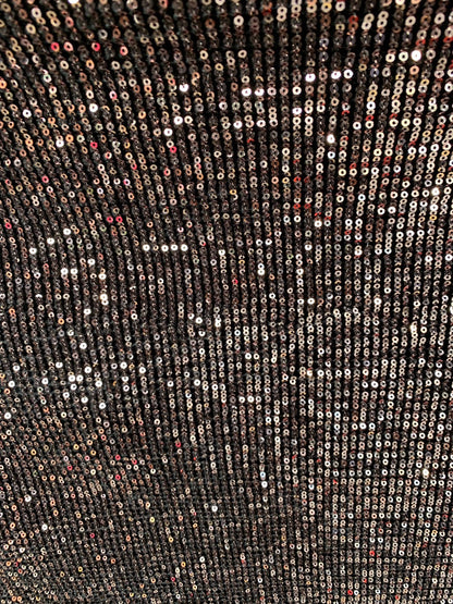 Mini glitz seq rose gold on stretch heavy stretch velvet 4way stretch 60/62" Sold by fhe YD. Ships worldwide from Los Angeles California USA