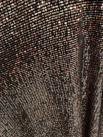Mini glitz seq rose gold on stretch heavy stretch velvet 4way stretch 60/62" Sold by fhe YD. Ships worldwide from Los Angeles California USA