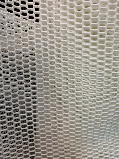 Heavy sport mesh with big holes 2way stretch 58/60" Sold by the YD. Ships worldwide from Los Angeles California USA.
