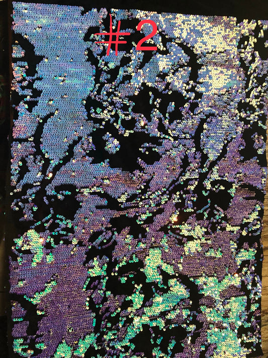 SAMPLES- 10 Pieces of samples of velvets/sequins. (Individual upon request)