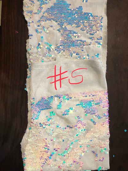 SAMPLES- 10 Pieces of samples of velvets/sequins. (Individual upon request)