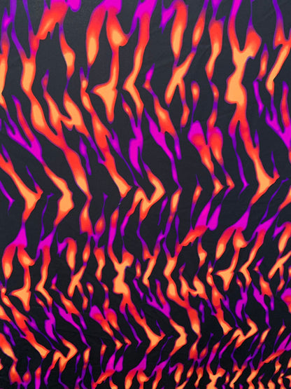 New tiger camouflage design print on heavy nylon spandex 4way stretch 58/60" Sold by the YD. Ships worldwide from Los Angeles California USA