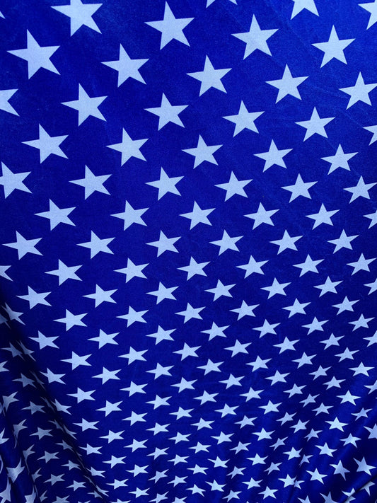 New Freedom design American flag Stars and Stripes print on velvet 420 gsm 4way stretch 58/60" Sold by the YD. Ships worldwide from L.A CA.