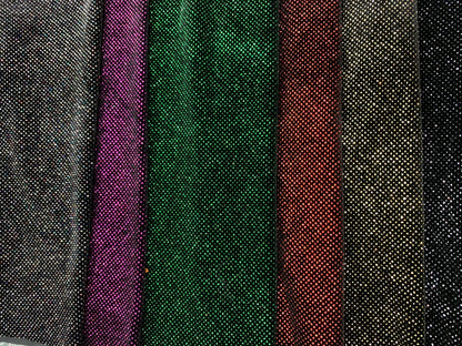New sparkling stretch velvet best quality with shining glitter all over 4way stretch 58/60" Sold by the YD. Ships worldwide from Los Angeles