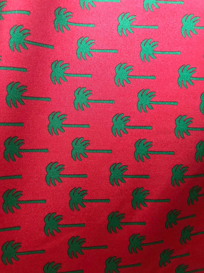 New Palm Trees Design Print On Nylon Spandex 4-Way Stretch 58/60" Sold By The YD. Ships Worldwide From Los Angeles California USA.
