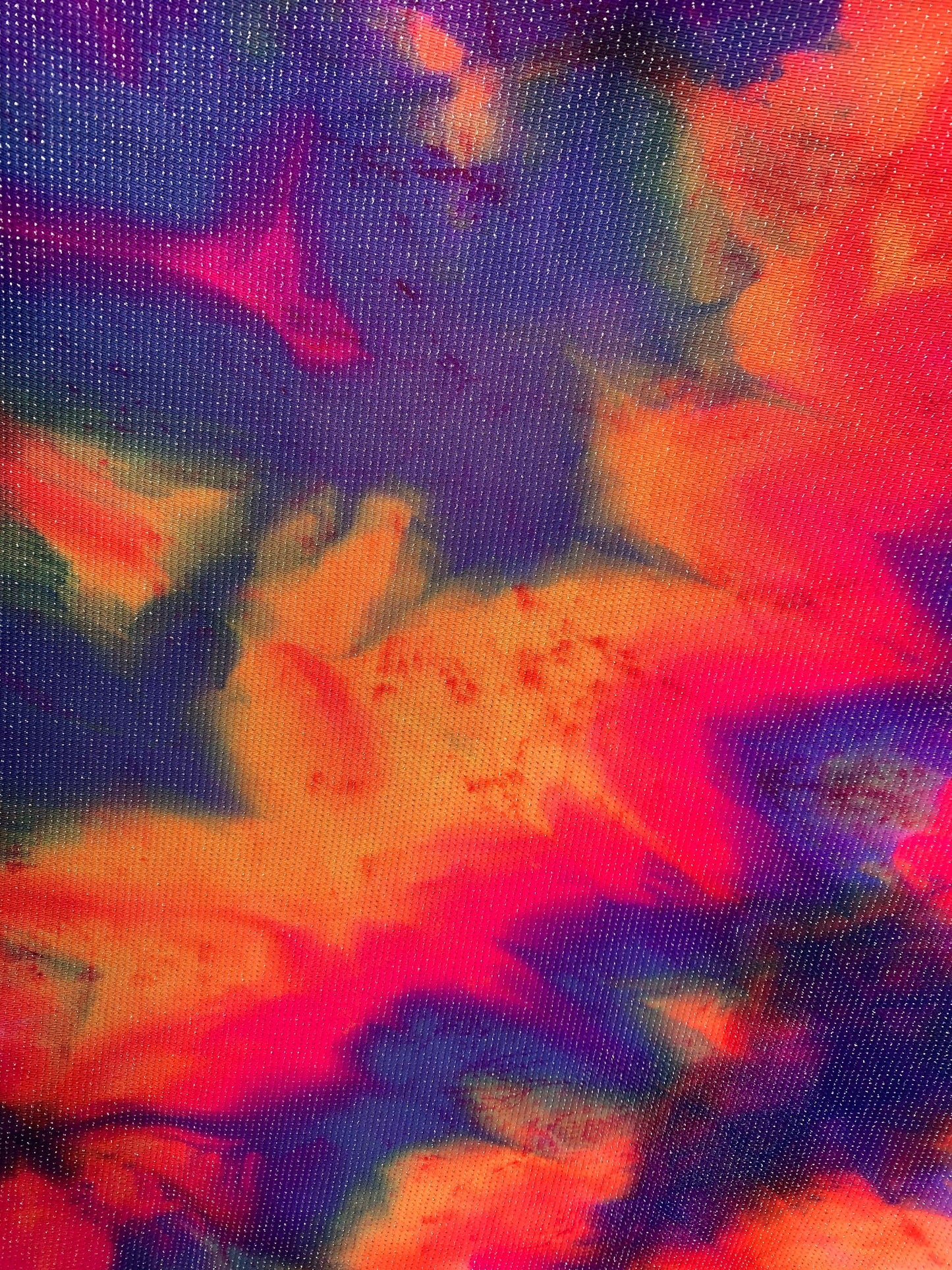 New Tie Dye Slinky With Metallic Lurex Poly Spandex 4Way Stretch 58/60" Sold BY The YD. Ships Worldwide From Los Angeles California USA.
