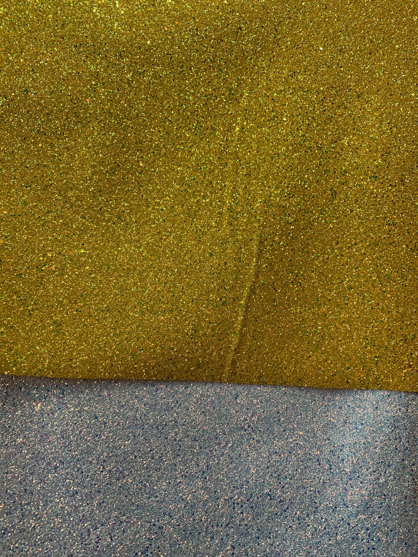 New Iridescent cristal Chunky glitter heavy vinyl non stretch 58/60" Sold by the YD. Ships worldwide from Los Angeles California USA.