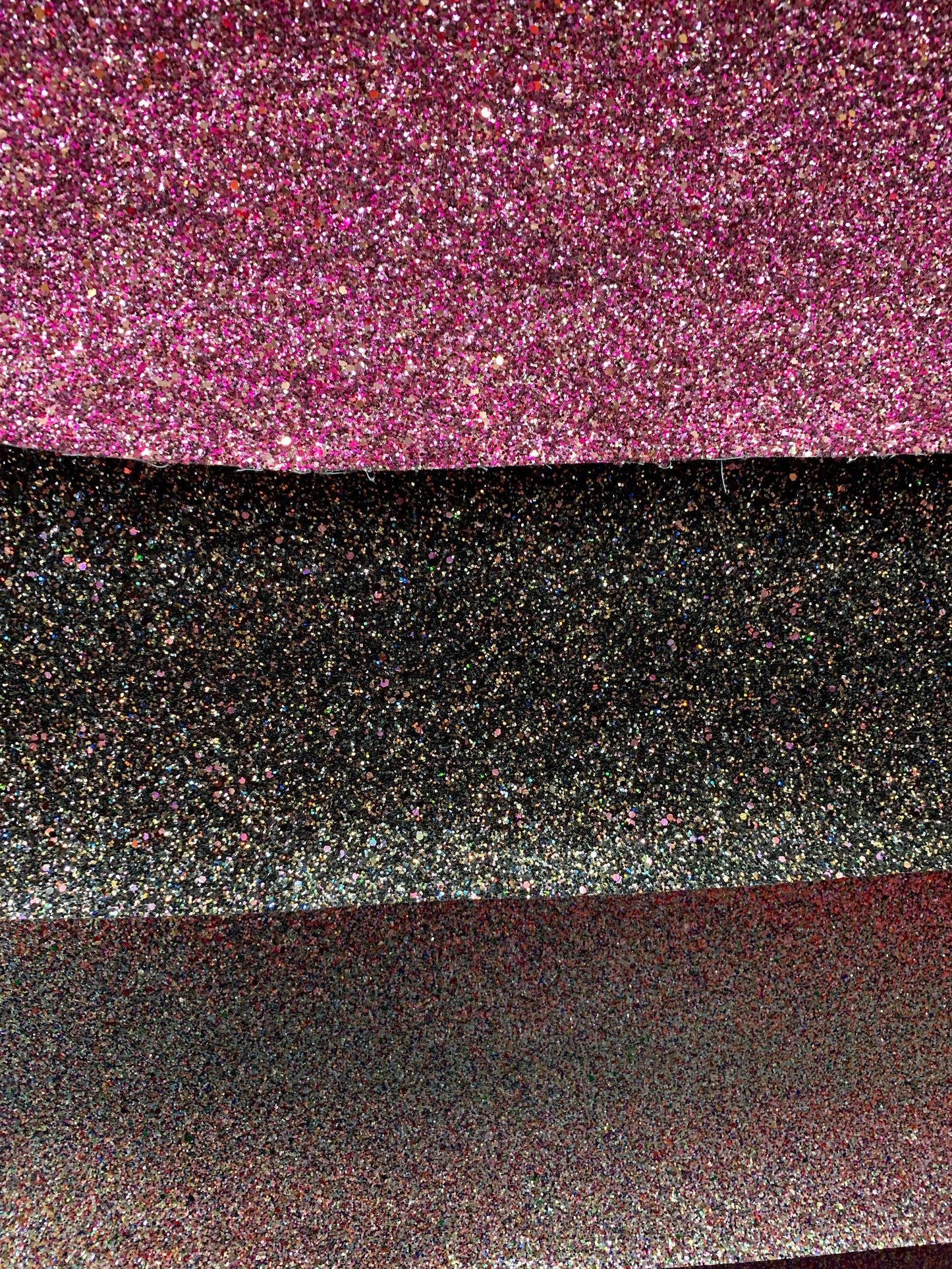 New Iridescent cristal Chunky glitter heavy vinyl non stretch 58/60" Sold by the YD. Ships worldwide from Los Angeles California USA.