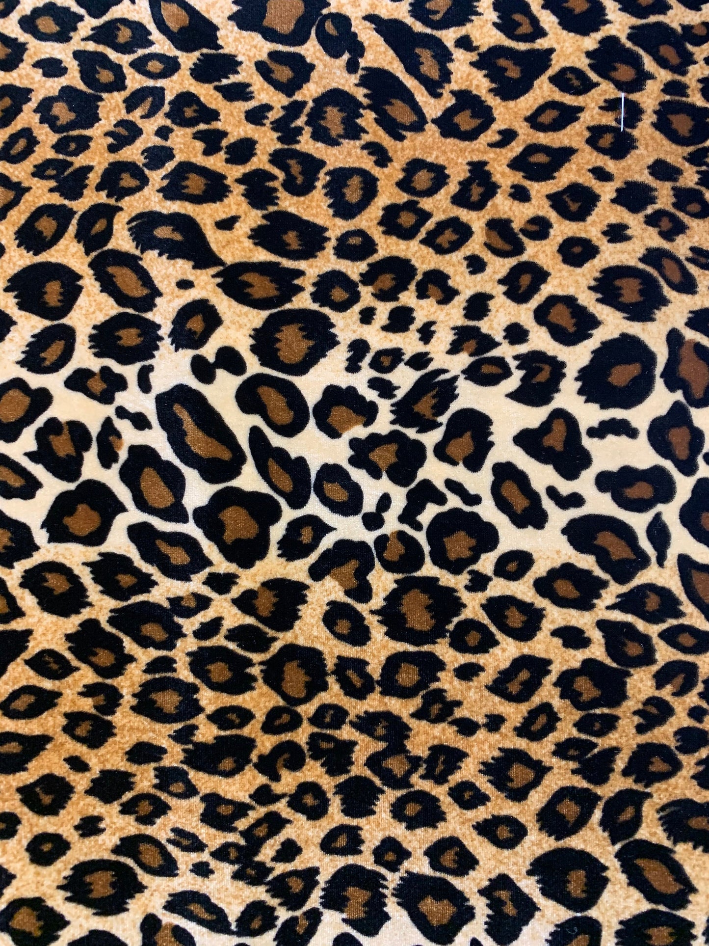 New Leopard design exotic animal print on 4-way stretch velvet 58/60” Sold by the YD. Ships worldwide from Los Angeles California USA.