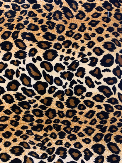 New Leopard design exotic animal print on 4-way stretch velvet 58/60” Sold by the YD. Ships worldwide from Los Angeles California USA.