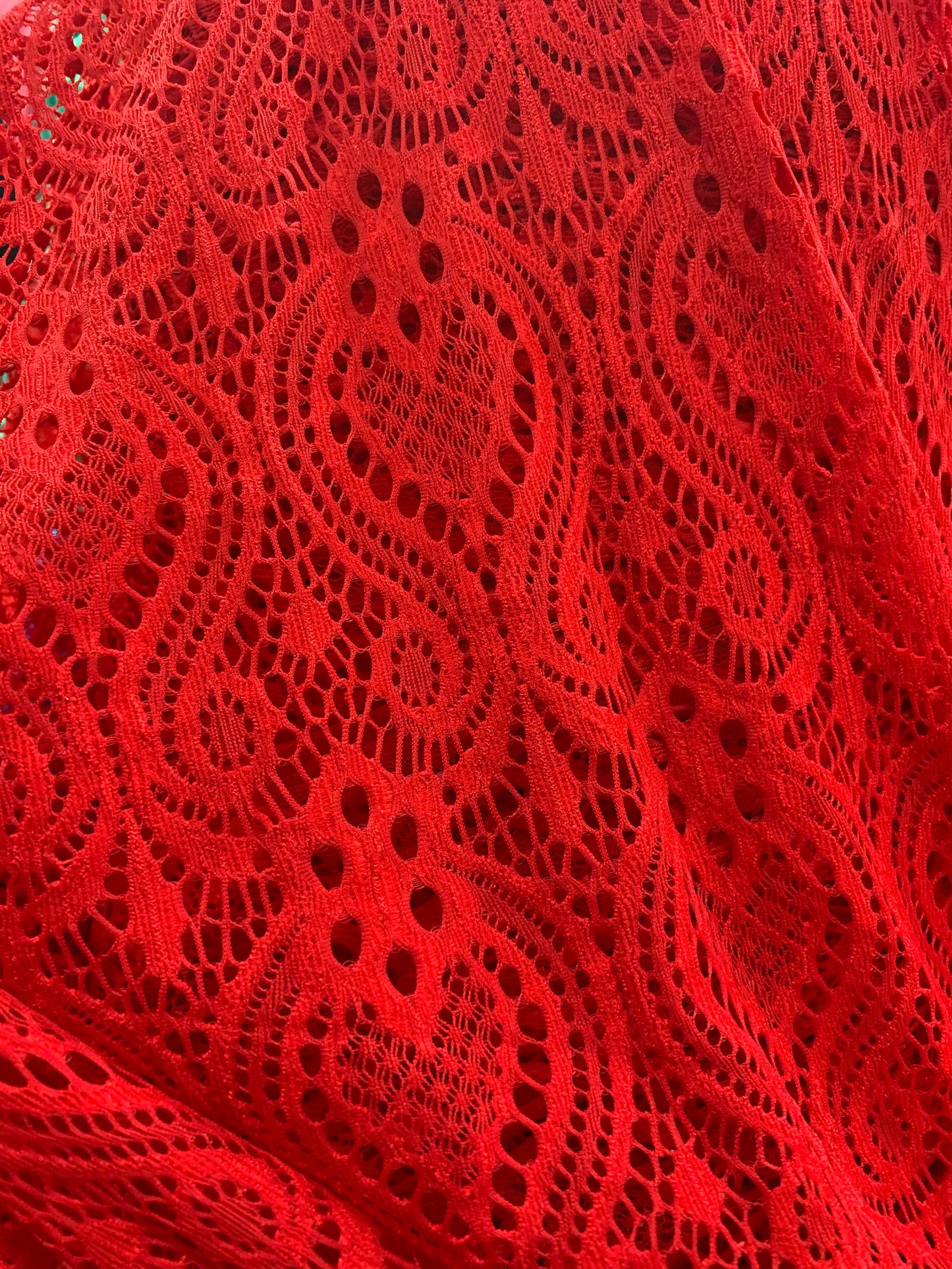 New Stretch lace Isabella design 4-way 58-60” Sold by the YD. Ships worldwide from Los Angeles California USA.