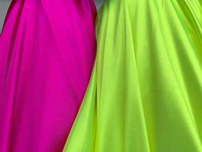 New super shining Rashell heavy spandex 4-way stretch neón colors 58/60” Sold by the YD. Ships worldwide from Los Ángeles California USA.