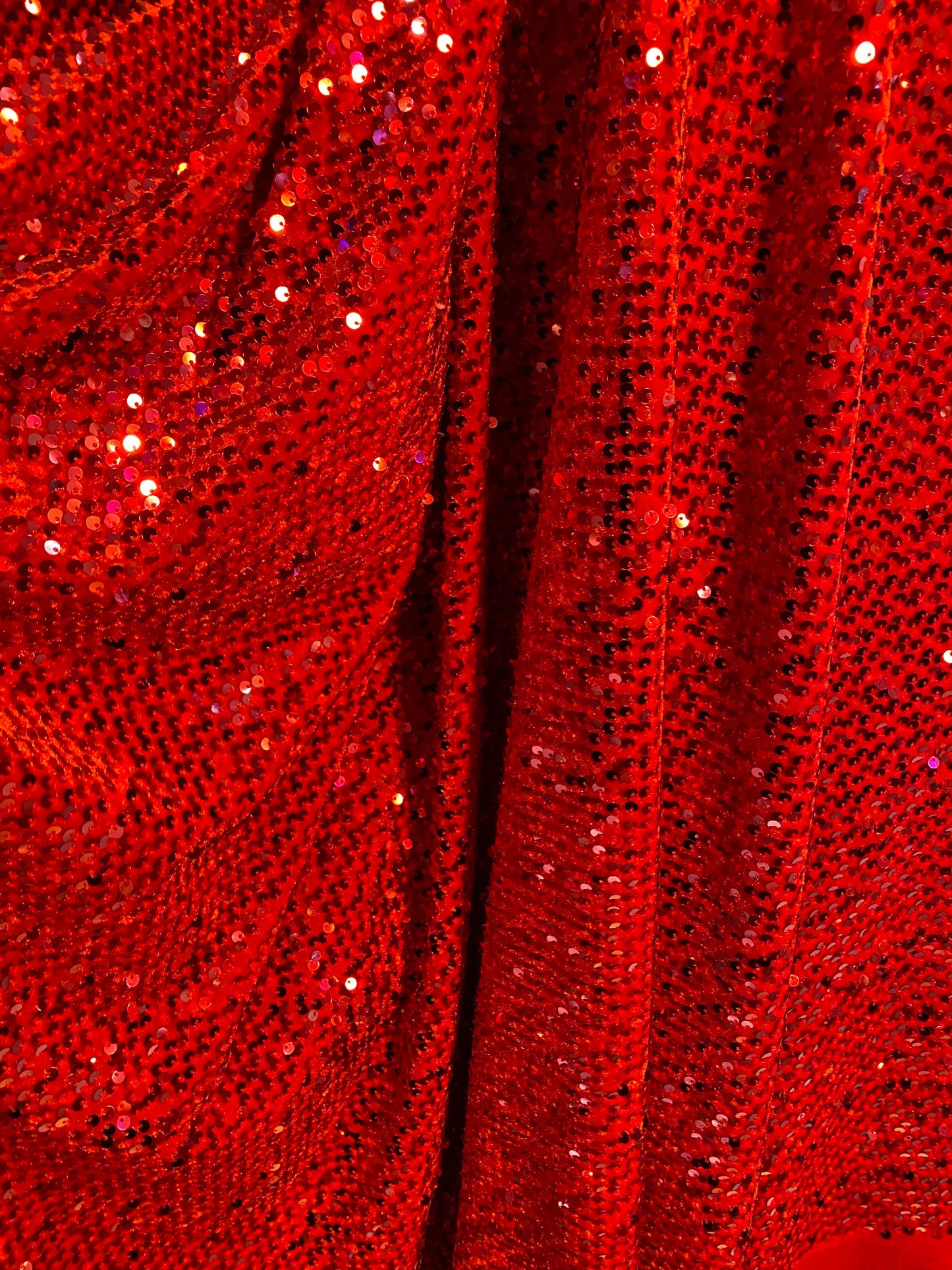 New stretch velvet with luxury hanging sequins all over 5mm shining sequins 2-way stretch 58/60” Sold by the YD. Ships worldwide from LA CA.