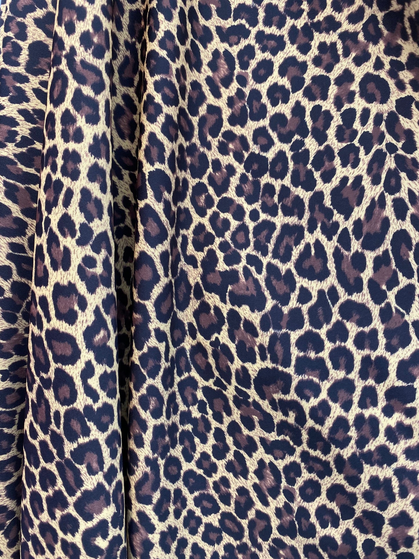 NEW Cheetah print on nylon Spandex 4-way stretch 58/60” Sold by the YD. Ships worldwide from Los Angeles California USA.