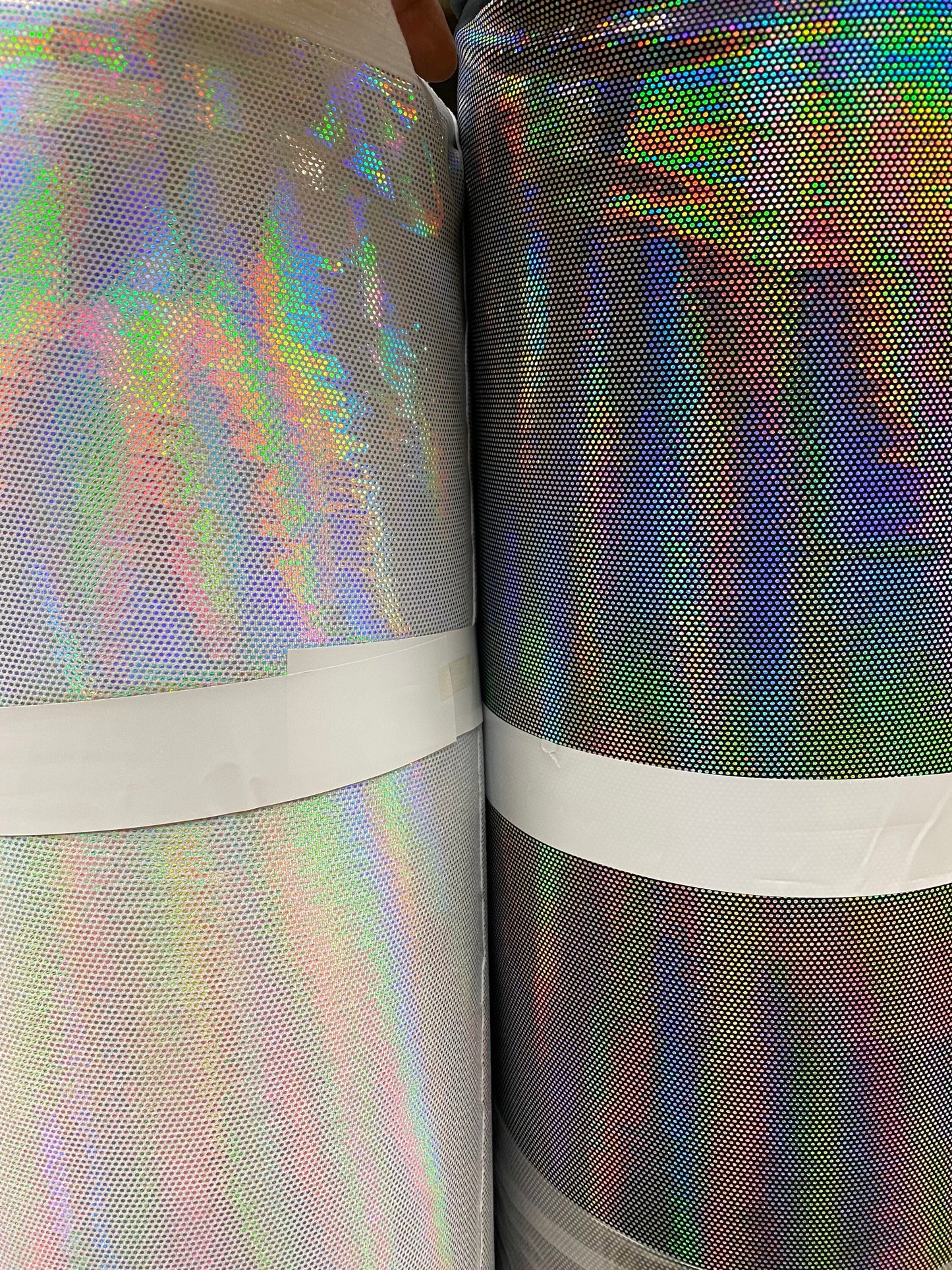 NEW spectrum Legacy iridescent foiled velvet 4-way stretch 58/60” Sold by the YD. Ships worldwide from Los Angeles California USA.