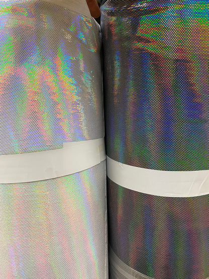 NEW spectrum Legacy iridescent foiled velvet 4-way stretch 58/60” Sold by the YD. Ships worldwide from Los Angeles California USA.