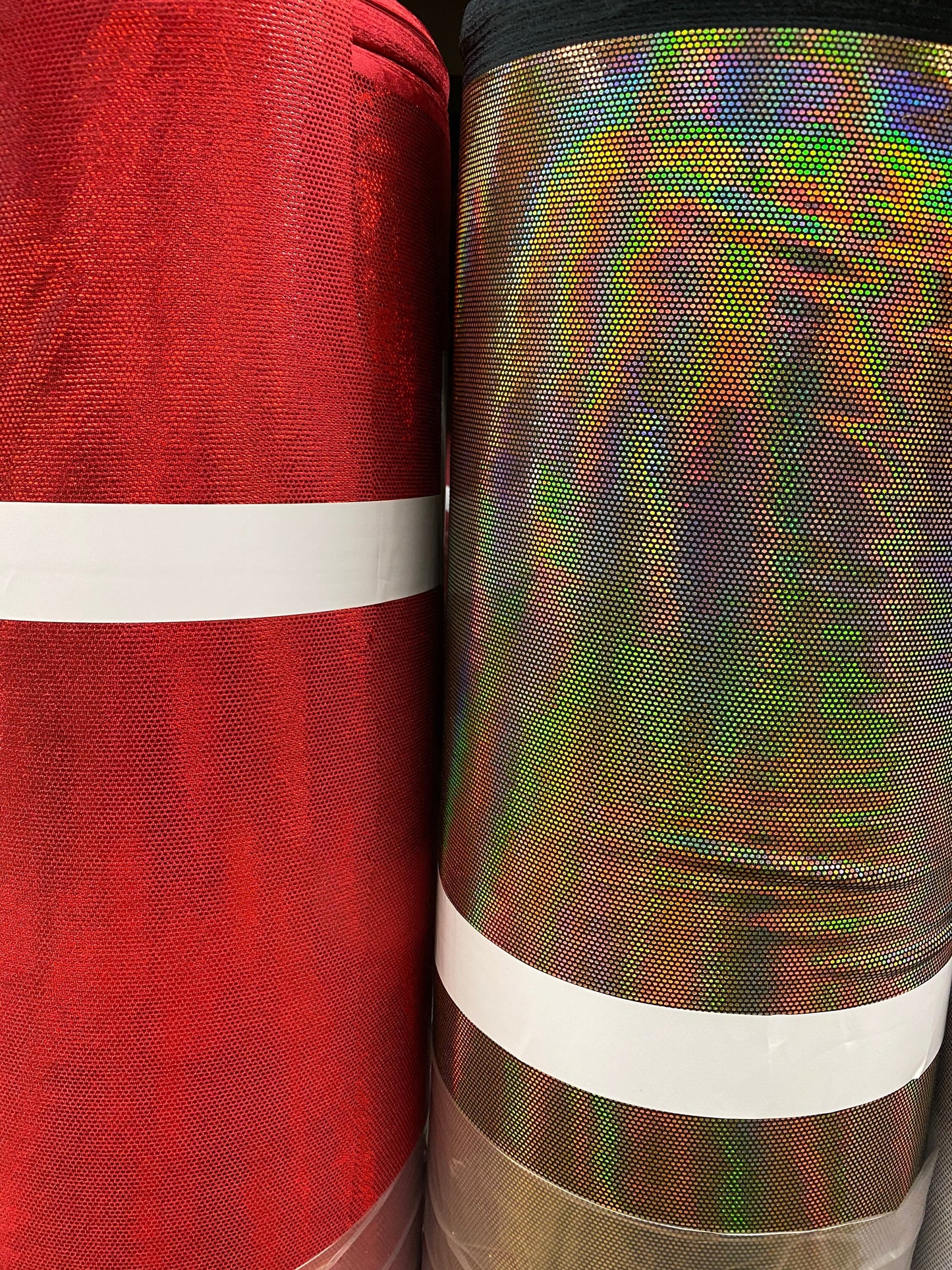 NEW spectrum Legacy iridescent foiled velvet 4-way stretch 58/60” Sold by the YD. Ships worldwide from Los Angeles California USA.