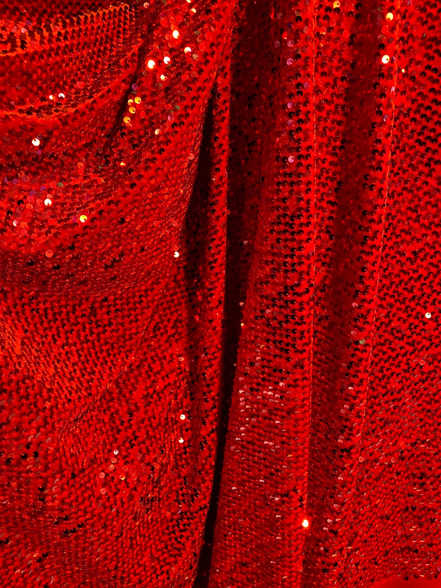 New stretch velvet with luxury hanging sequins all over 5mm shining sequins 2-way stretch 58/60” Sold by the YD. Ships worldwide from LA CA.