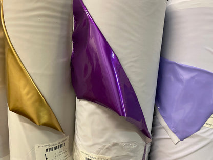 New Luxury Latex shining vinyl 4-way stretch 58/60” Sold by the YD. Ships worldwide from Los Angeles California USA.