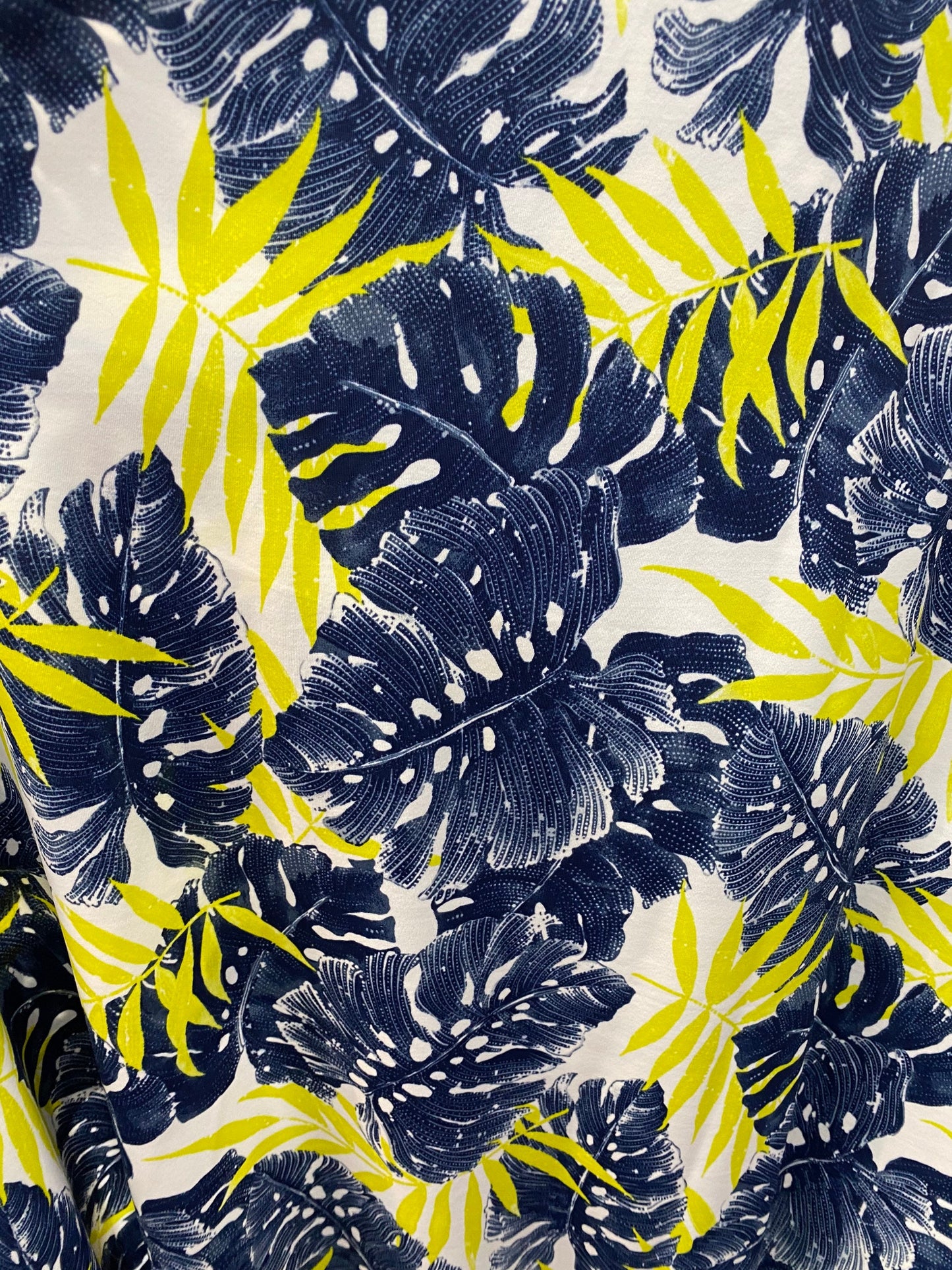 New tropical design print on great quality of nylon spandex 4-way stretch 58/60” Sold by the YD. Ships worldwide from Los Angeles California