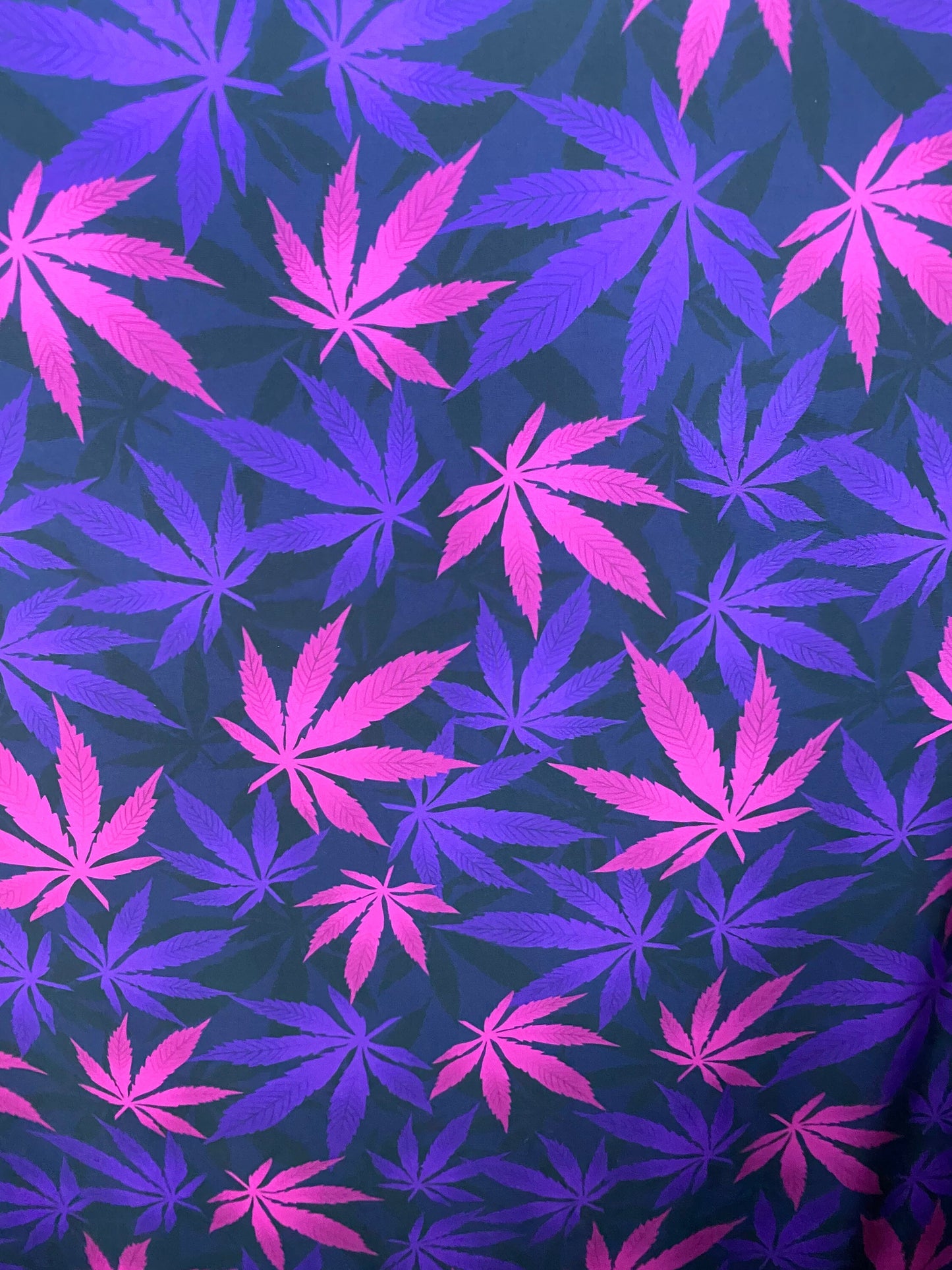Marijuana cannabis leaf design print on great quality of nylon spandex 4-way stretch 58/60” Sold by the YD. Ships worldwide from Los Angeles