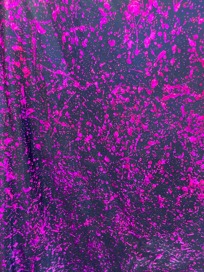 New splattered paint design metallic foggy foil spandex 4-way Stretch 58/60” Sold by the YD. Ships worldwide from Los Angeles California