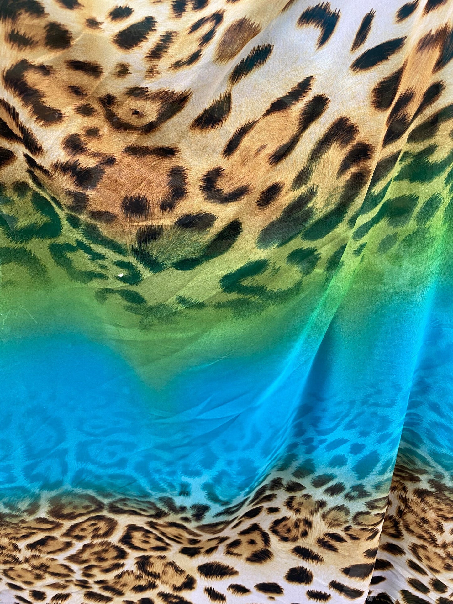 New Exotic Leopard design print on great quality of high multi chiffon non stretch 58/60” Sold by the YD. Ships worldwide from Los Angeles