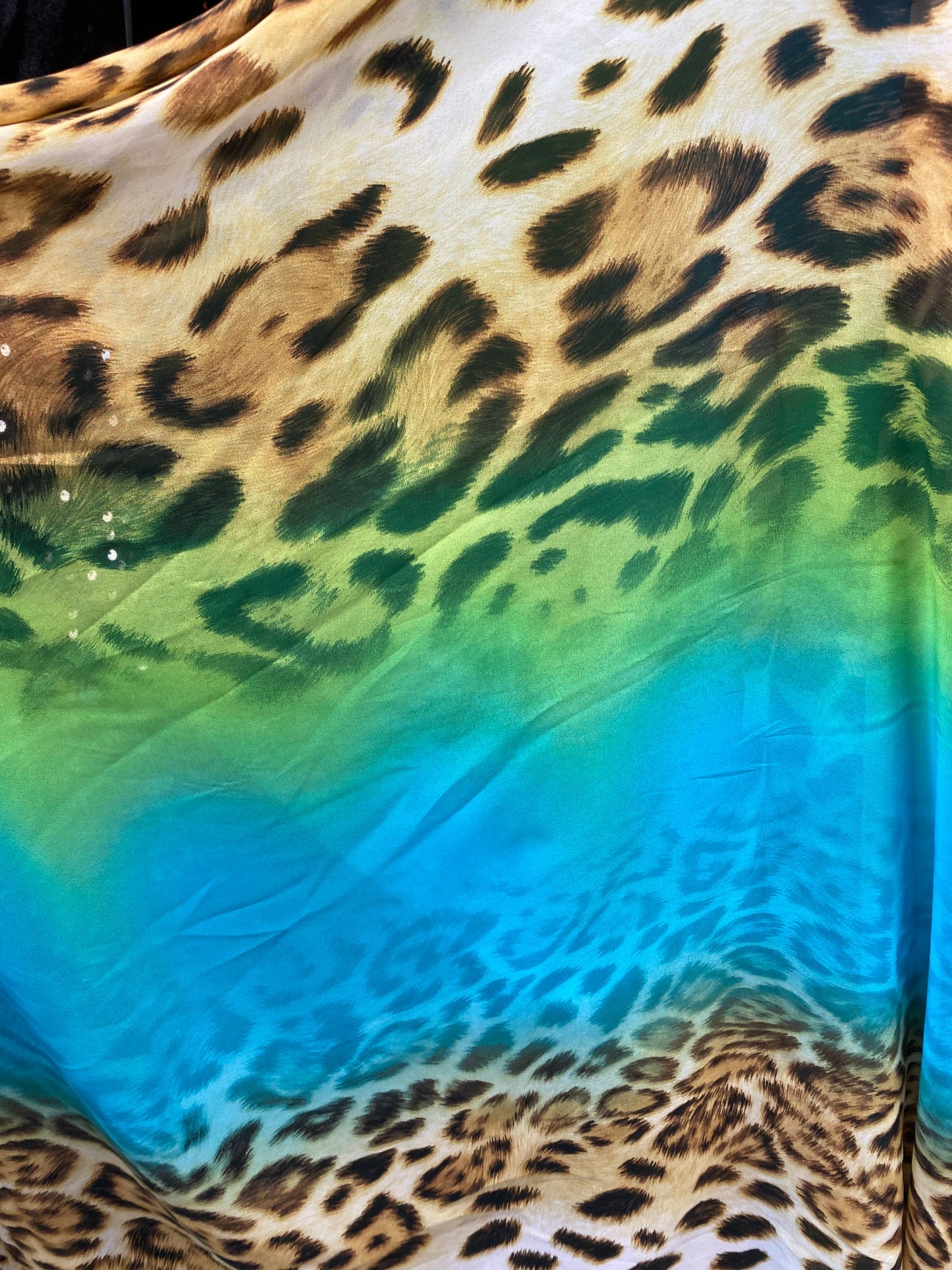 New Exotic Leopard design print on great quality of high multi chiffon non stretch 58/60” Sold by the YD. Ships worldwide from Los Angeles