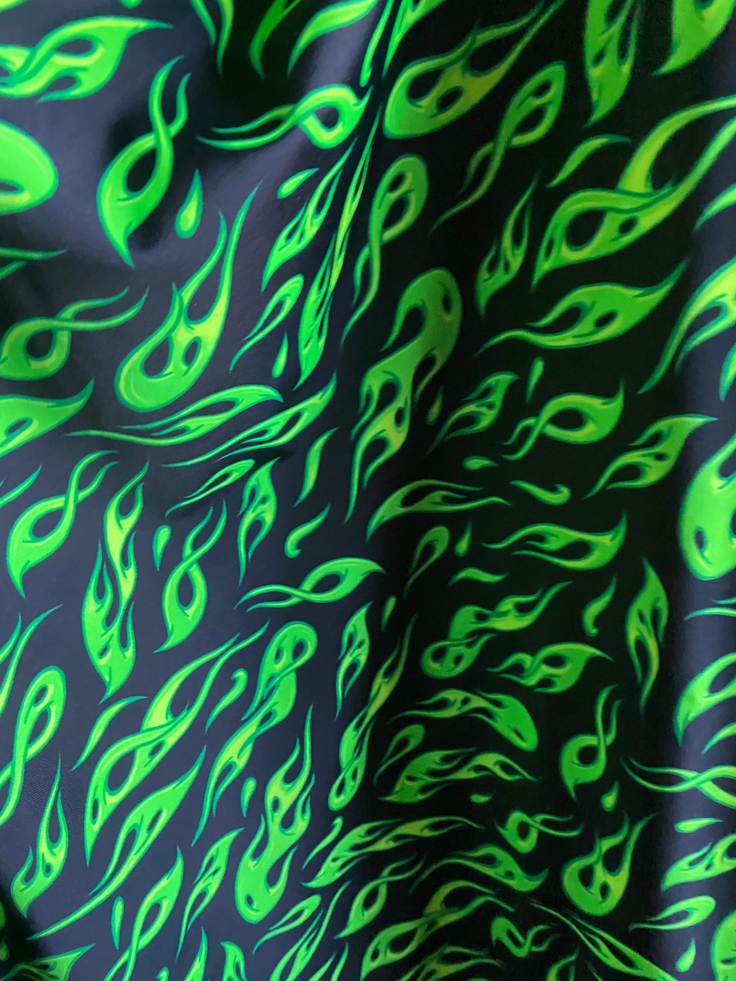 New abstract flames design print on great quality of nylon spandex 4-way stretch 58/60” Sold by the YD. Ships worldwide from Los Ángeles CA.