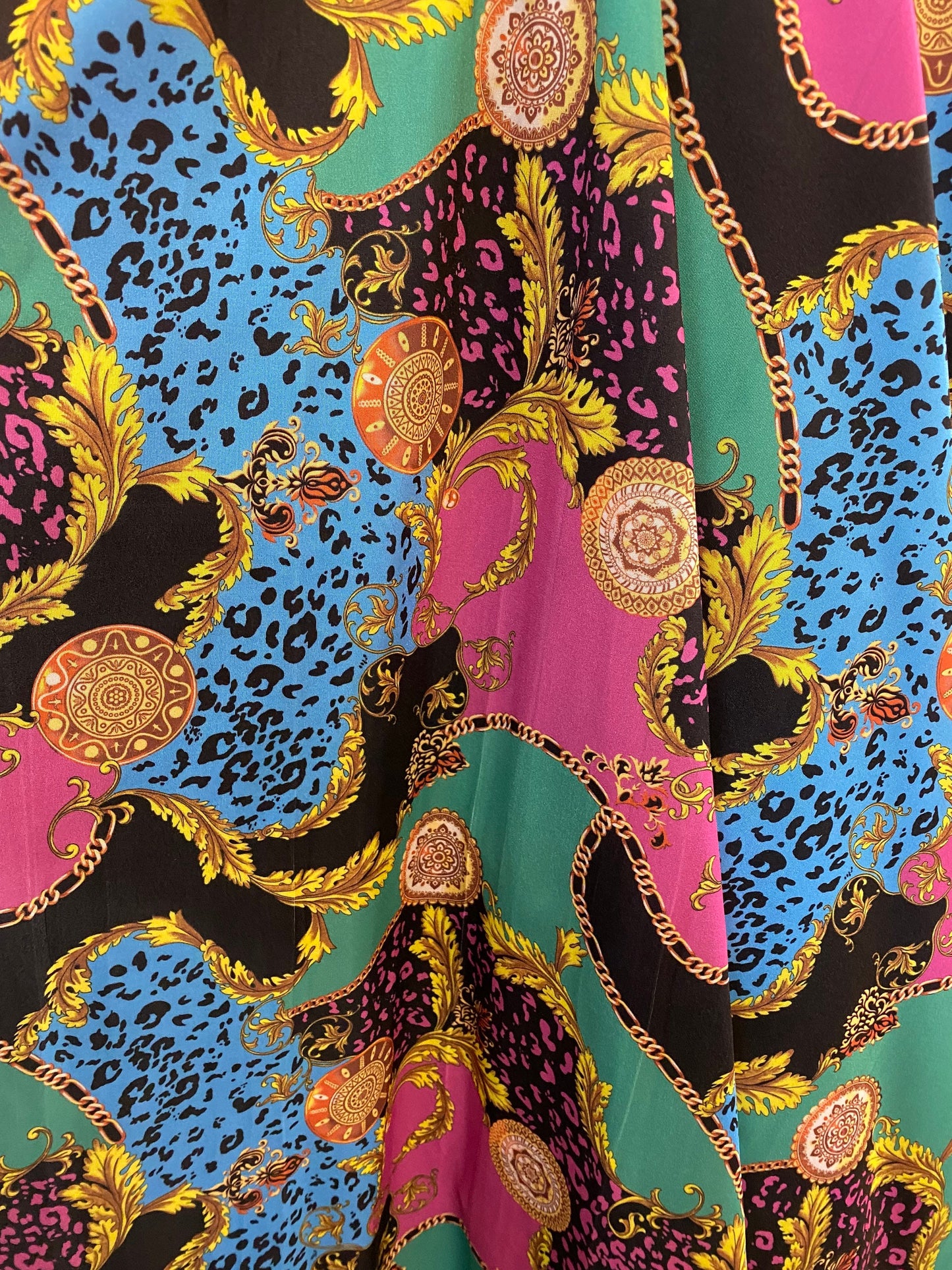 New brand design modern design print on nylon spandex 4-way stretch 58/60” Sold by the YD. Ships worldwide from Los Angeles California USA.