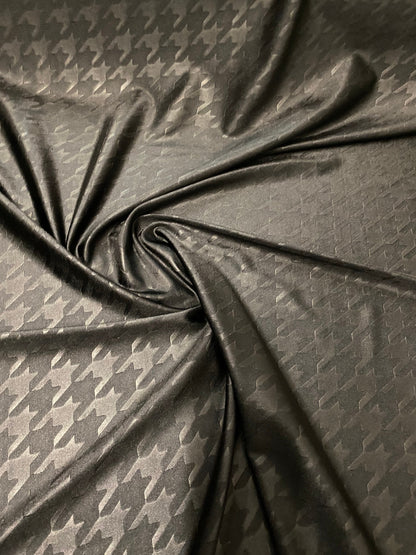 Houndstooth jumbo embossed great quality of nylon spandex 4-way stretch 58/60” Sold by the YD. Ships worldwide from Los Angeles California