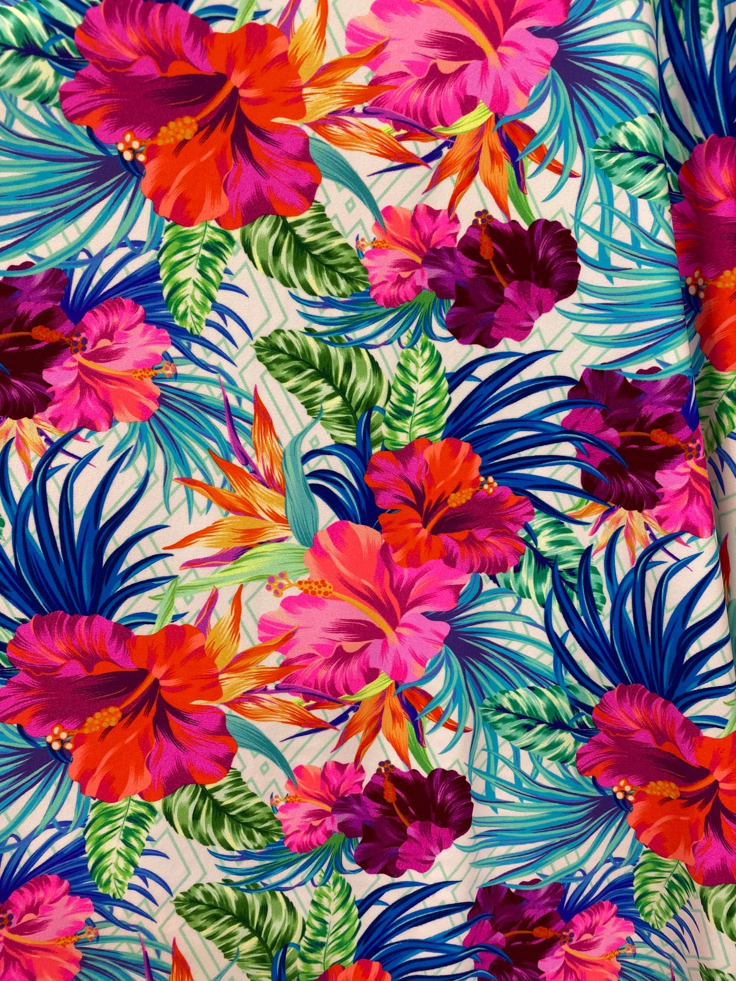 New beautiful flower design multicolor print on best quality of nylon spandex 4-way stretch 58/60” Sold by the YD. Ships Worldwide from L.A