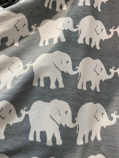 New elephant design print on poly spandex 2-way stretch multi color 58/60” Sold by the YD. Ships worldwide from Los Angeles California USA