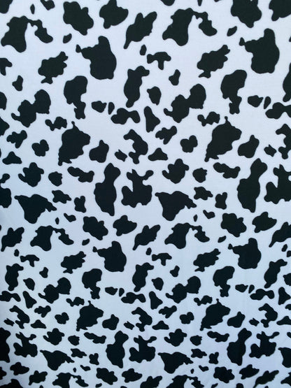 New Exotic cow design print on best quality of nylon spandex 4-way stretch 58/60” Sold by the YD. Ships Worldwide from Los Angeles cali