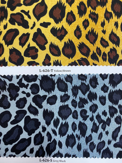 New Exotic cheetah design print ok best quality of nylon spandex 4-way stretch 58/60” Sold by the YD. Ships Worldwide from Los Angeles CA.