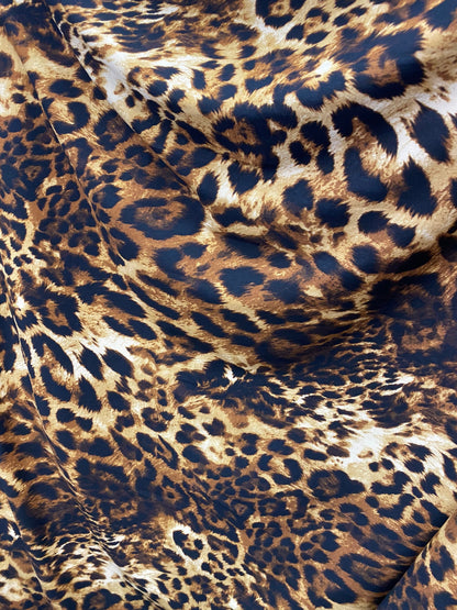 Exotic Leopard design print on great quality of poly spandex 4-way stretch 58/60” Sold by the YD. Ships Worldwide from Los Angeles californi