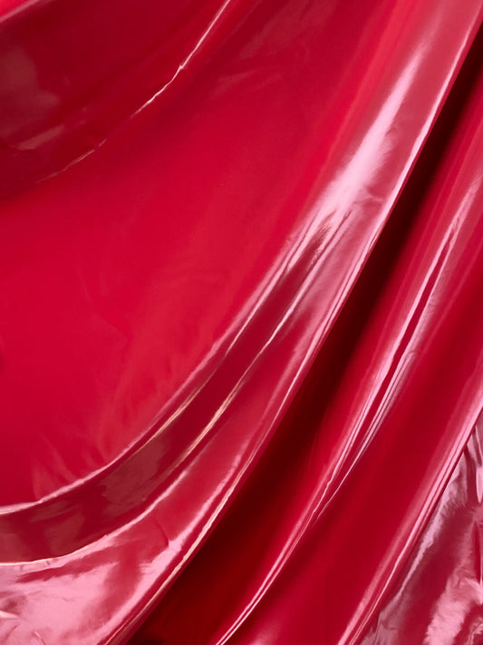 New super shiny stretch vinyl nylon spandex latex 4-way stretch 58/60” Sold by the YD. Ships Worldwide from Los Angeles California USA.