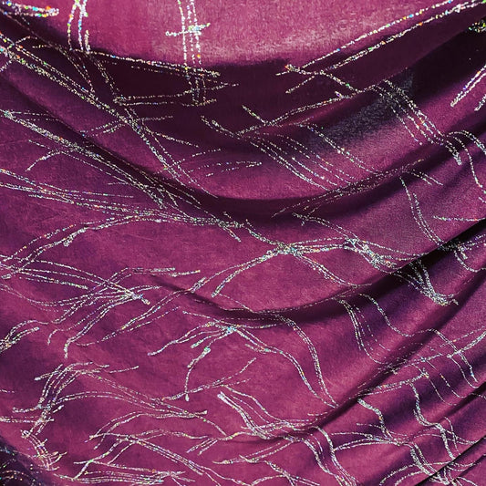 Selena design with glitter metallic design print on slinky spandex 3-way stretch 58/60” Sold by the YD. Ships Worldwide from Los Angeles CA