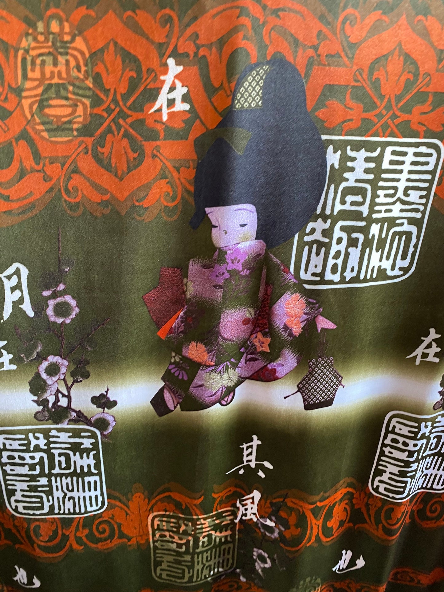 New Japanese design print on poly spandex 4-way stretch 58/60” Sold by the YD. Ships Worldwide from Los Angeles California USA.