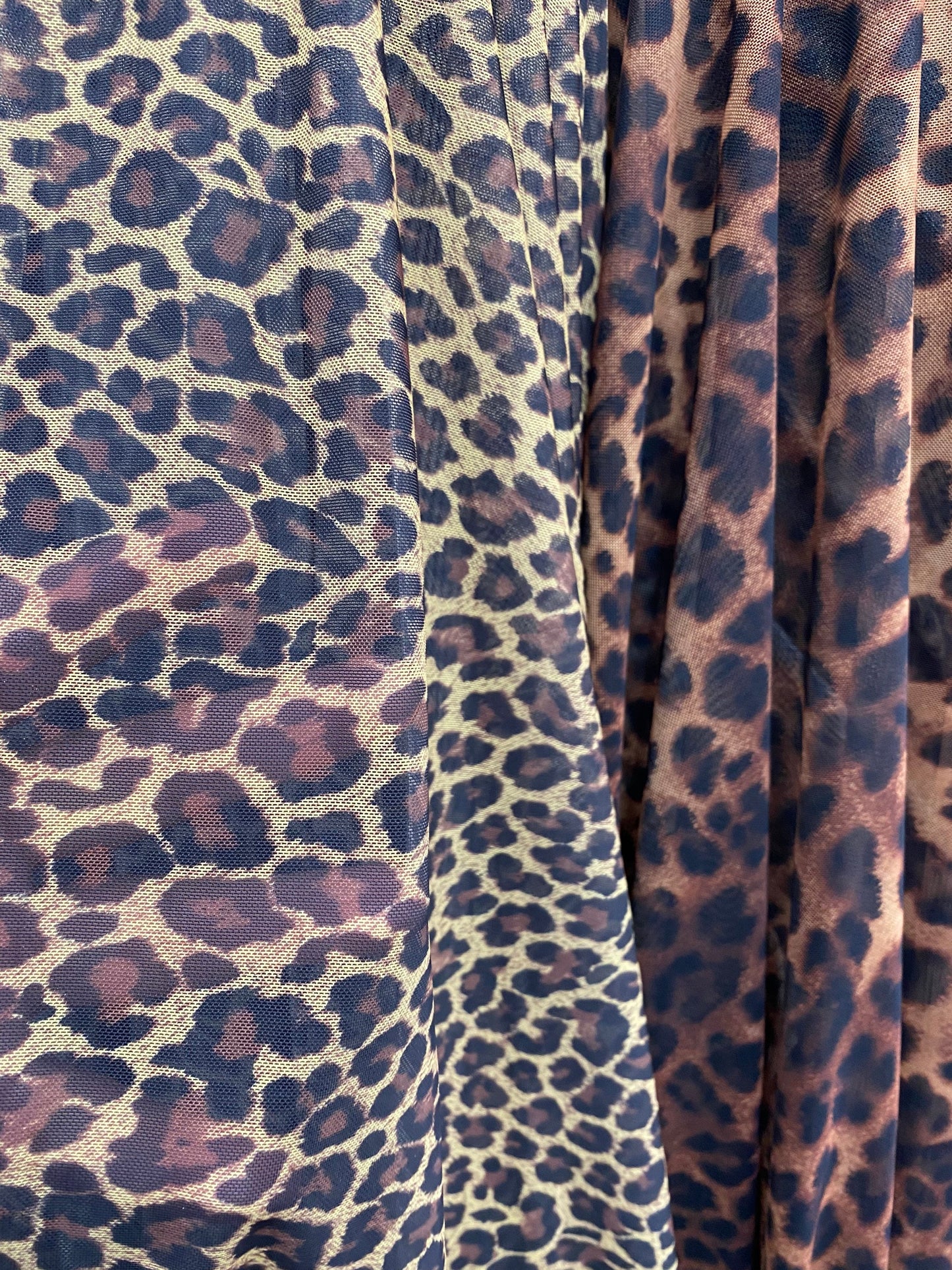 Exotic cheetah design and Exotic leopard design print on great quality of power mesh ;-way stretch 58/60” Sold by the YD. Ships Worldwide