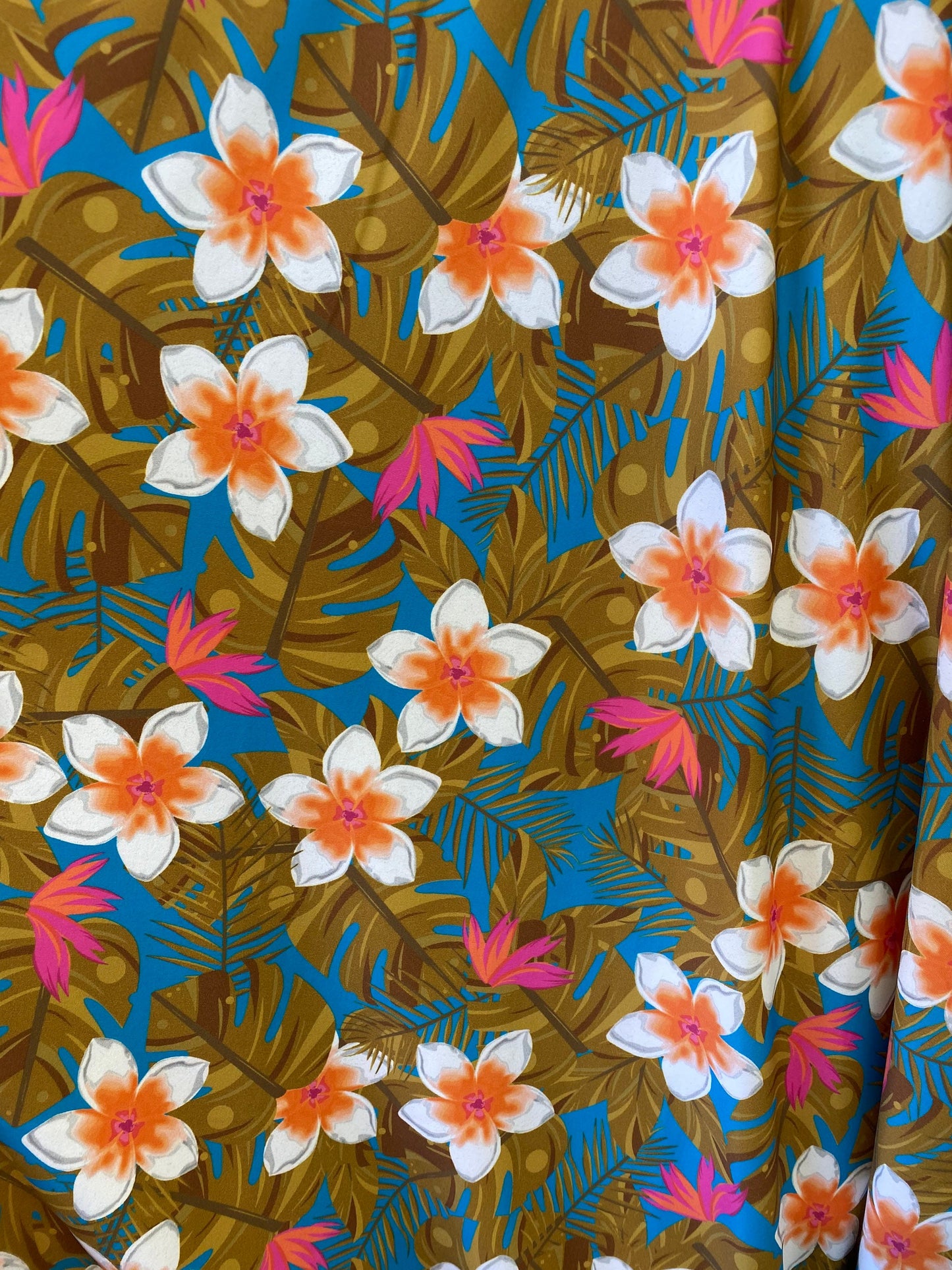 New flower design print on best quality of nylon spandex 4-way stretch 58/60” Sold by the YD. Ships Worldwide from Los Angeles California US