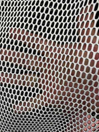 New sport poly mesh 2-tone  heavy quality non stretch white color 58/60” Sold by the YD. Ships Worldwide from Los Angeles California USA.