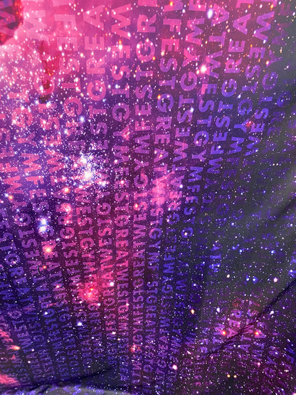 New Galaxy design print on great quality of nylon spandex 4-way stretch 58/60” Sold by the YD. Ships Worldwide from Los Angeles California