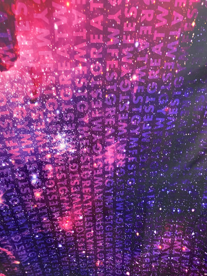 New Galaxy design print on great quality of nylon spandex 4-way stretch 58/60” Sold by the YD. Ships Worldwide from Los Angeles California