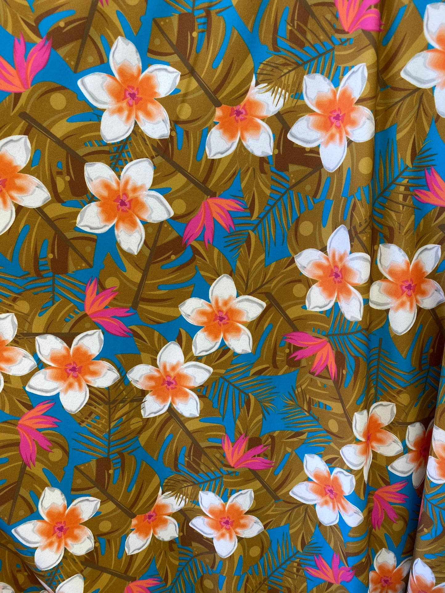 New flower design print on best quality of nylon spandex 4-way stretch 58/60” Sold by the YD. Ships Worldwide from Los Angeles California US